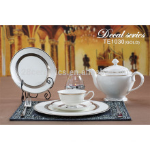 Ustensiles allemands en gros de cuisine directe en gros, assortiment de dîner en porcelaine fine